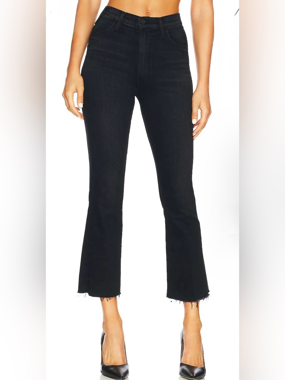 MOTHER The Hustler Ankle Fray Jeans in Encounters At Night Size 26 Edgy Chic 90s